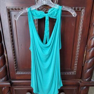 Cute summer aqua top